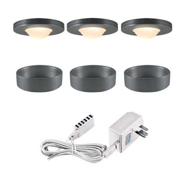 Gorgeousglow 120V Halogen Brushed Aluminum Undercabinet Recessed Lighting - 72 in. GO2593913